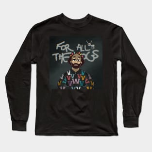 Drake all for the dogs in Cuphead style Long Sleeve T-Shirt